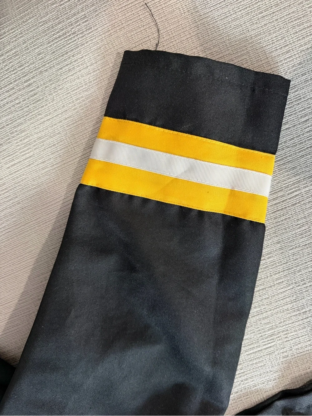 Pottery barn kid costume 3t Black and Yellow Firefighter
